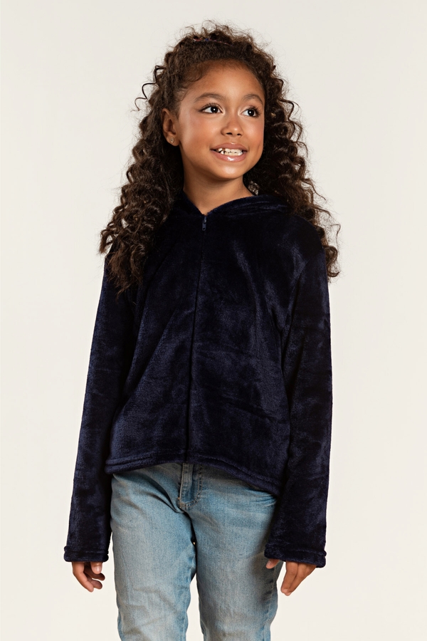 Jaqueta Feminina Infantil Pelinho Plush