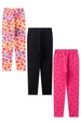 Kit 3 Legging Sortido Infantil Feminino Cores