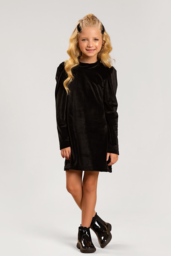 Vestido Feminino Infantil Veludo