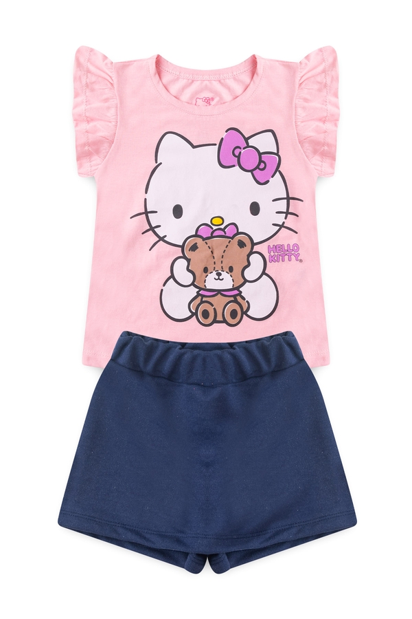 Conjunto Infantil Feminino Pelúcia da Hello Kitty - Hello Kitty