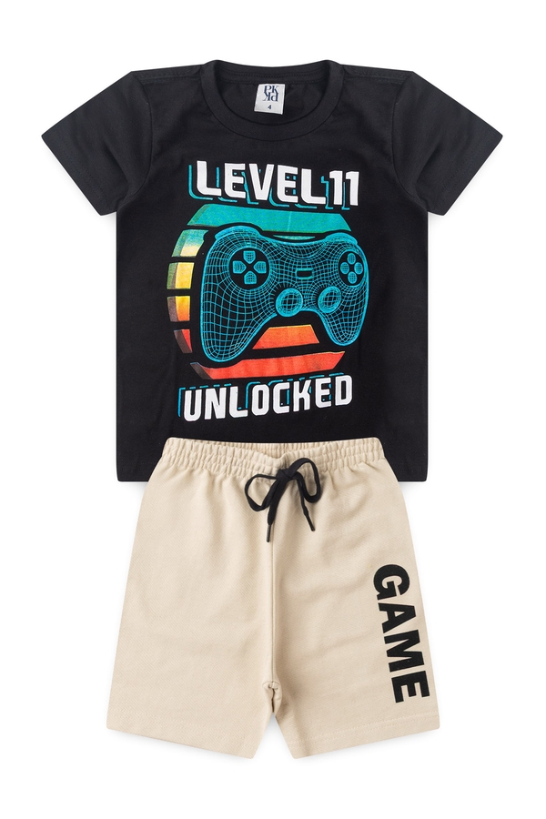 Conjunto Masculino Infantil Nível Desbloqueado