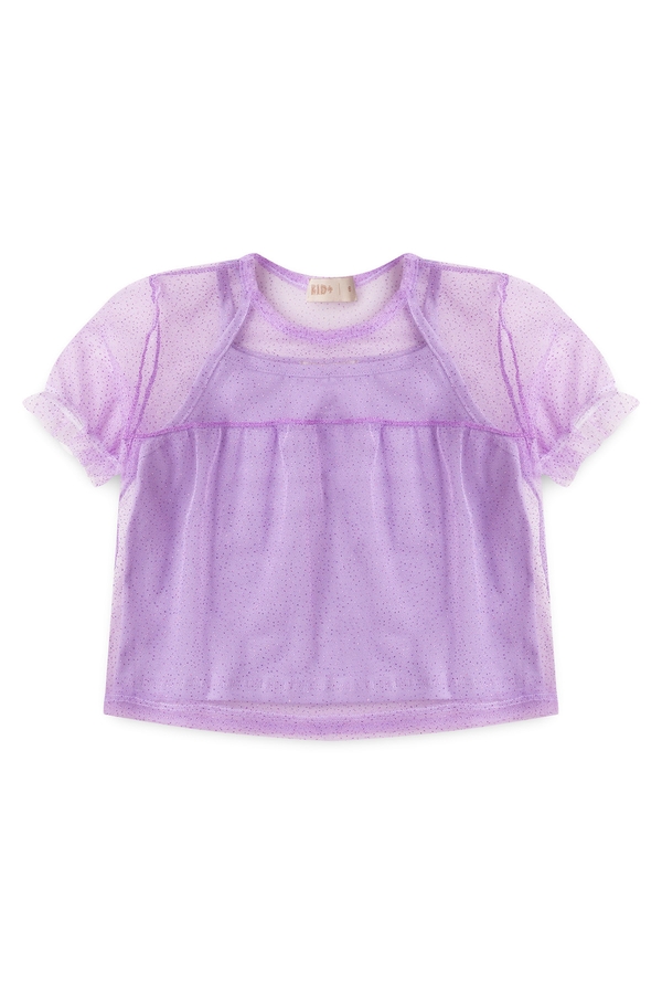 Cropped Feminino Infantil Brilho de Fada