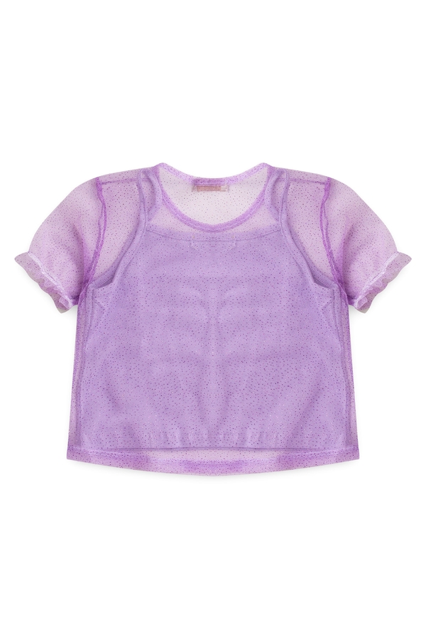 Cropped Feminino Infantil Brilho de Fada