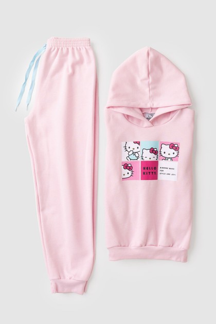Conjunto Feminino Infantil Hello Kitty em Quadrinhos - Hello Kitty
