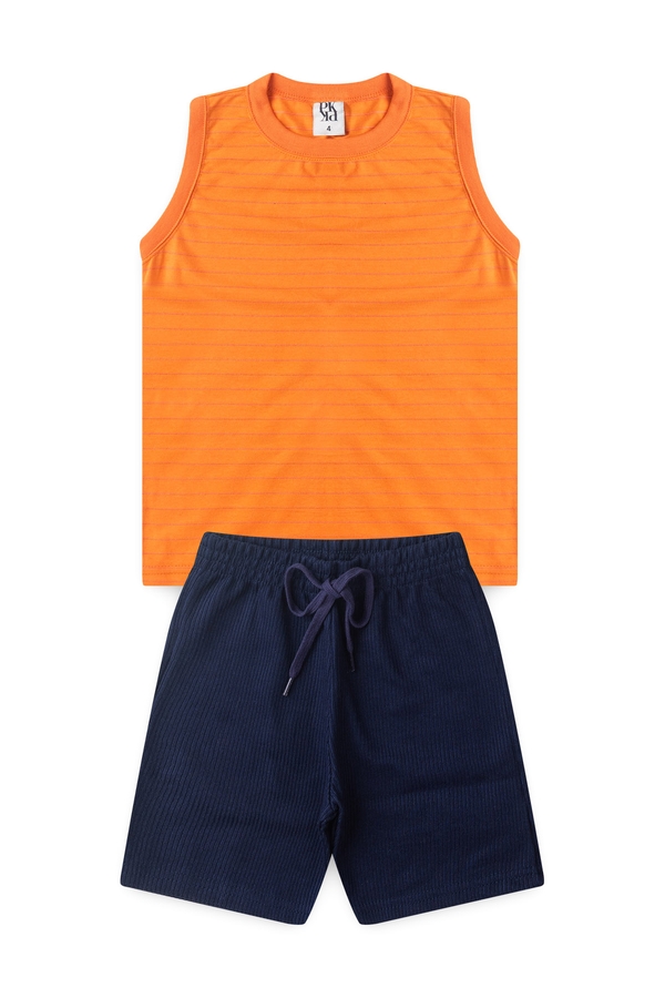 Conjunto Masculino Infantil Regata Melange