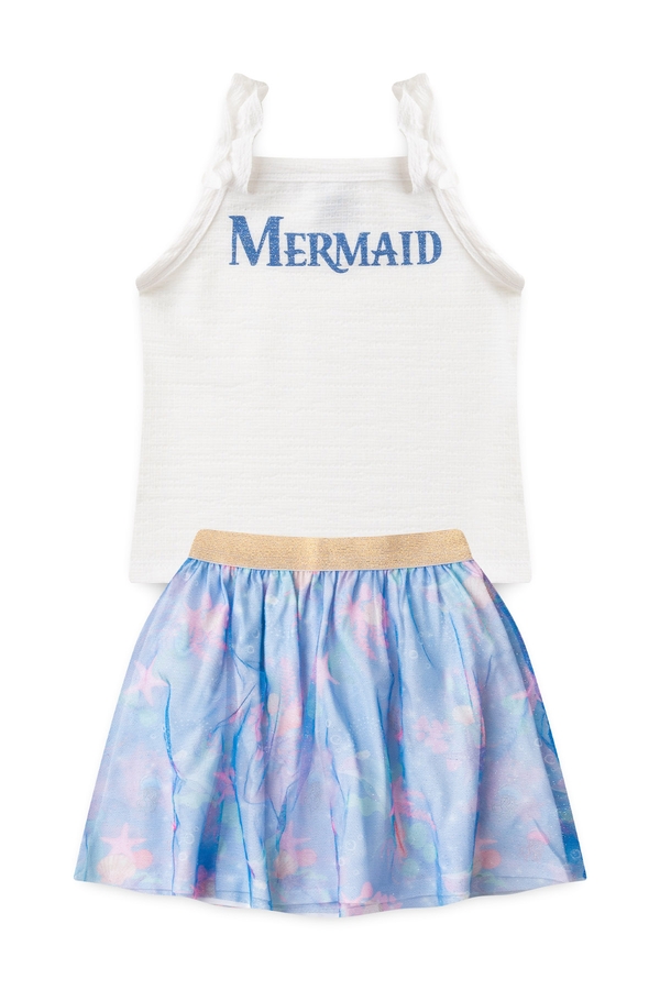 Conjunto Infantil Feminino Tule Oceânico