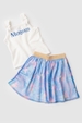 Conjunto Infantil Feminino Tule Oceânico
