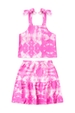 Conjunto Infantil Feminino Tie Dye Marmorizado