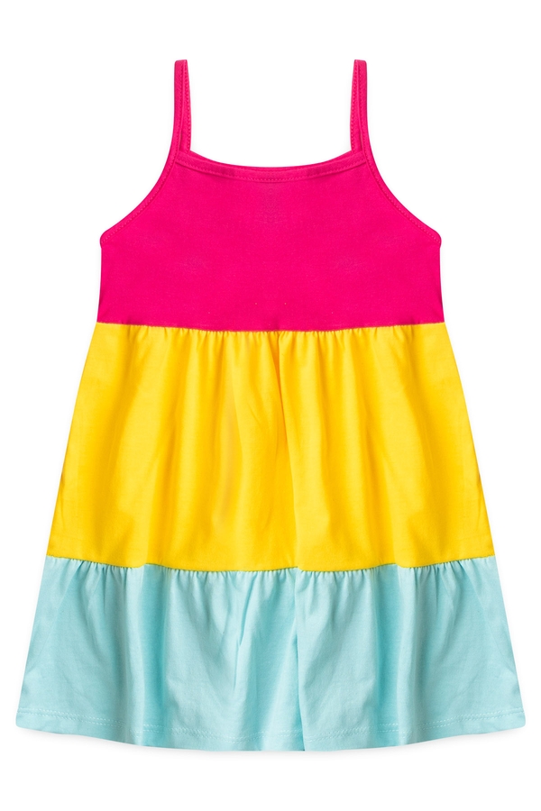 Vestido Feminino Infantil Mix de Cores