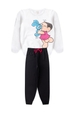 Conjunto Feminino Infantil Beijos de Amor - Turma da Mônica