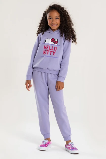 Conjunto Feminino Infantil Orelhinhas da Hello Kitty - Hello Kitty