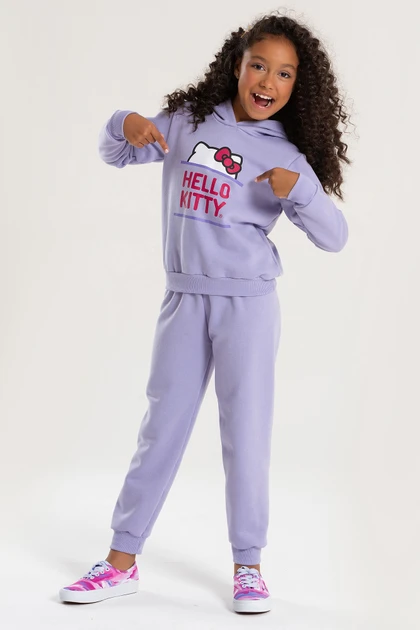 Conjunto Feminino Infantil Orelhinhas da Hello Kitty - Hello Kitty