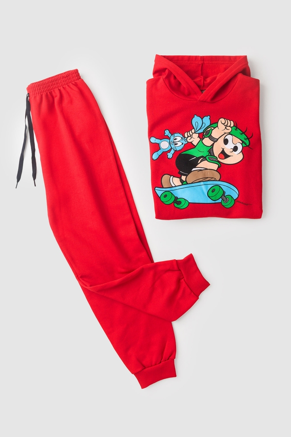 Conjunto Masculino Infantil Cebolinha Skatista - Turma da Mônica