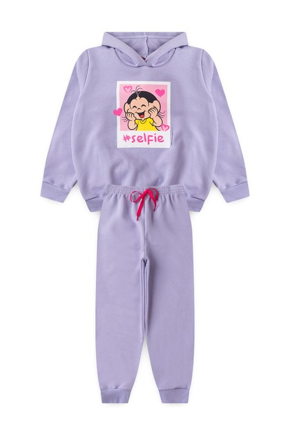 Conjunto Feminino Infantil Magali Amável - Turma da Mônica