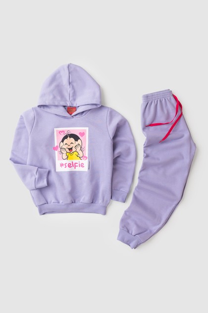 Conjunto Feminino Infantil Magali Amável - Turma da Mônica