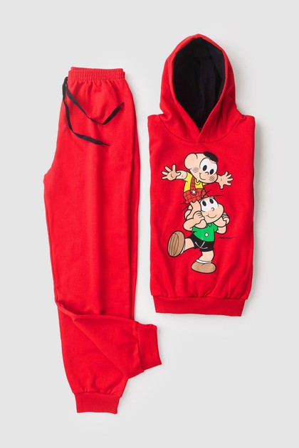 Conjunto Masculino Infantil Brincadeira de Criança - Turma da Mônica