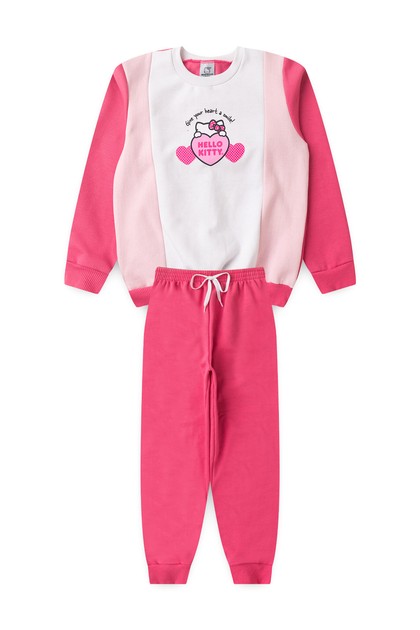 Conjunto Feminino Infantil Sorriso Ao Coração - Hello Kitty