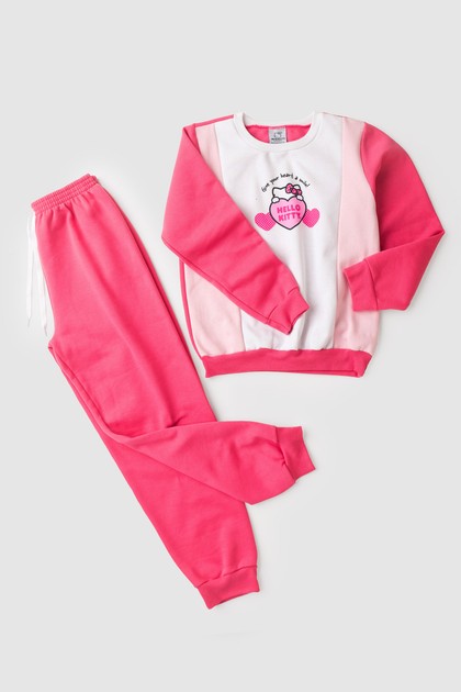 Conjunto Feminino Infantil Sorriso Ao Coração - Hello Kitty