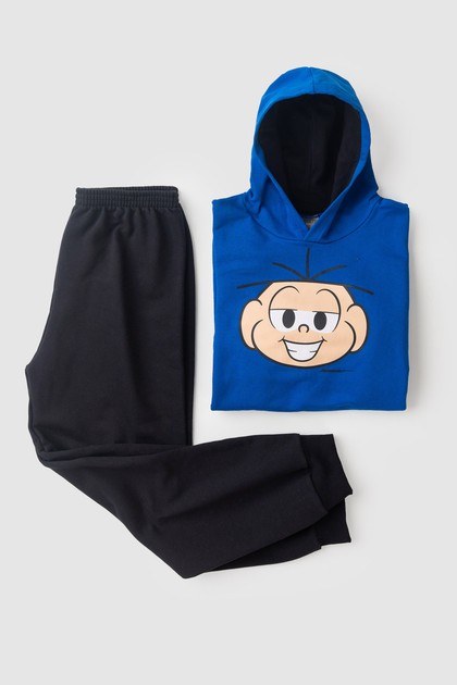 Conjunto Masculino Infantil Sorridente - Turma da Mônica
