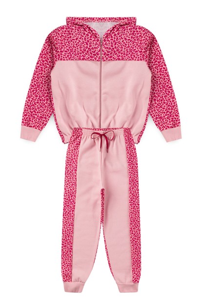 Conjunto Infantil Feminino Oncinha Rosada