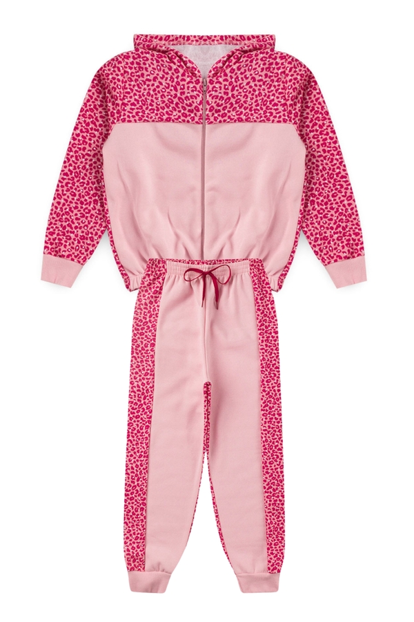 Conjunto Infantil Feminino Oncinha Rosada