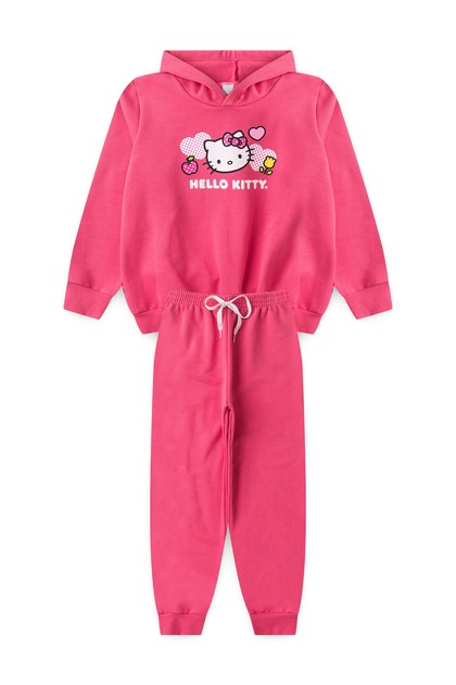 Conjunto Feminino Infantil Gatinha de Poá - Hello Kitty