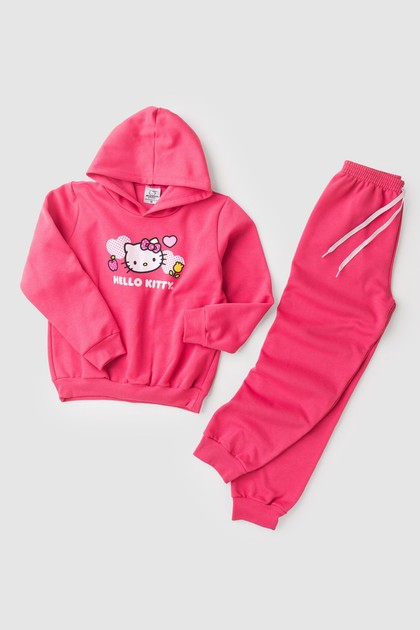 Conjunto Feminino Infantil Gatinha de Poá - Hello Kitty