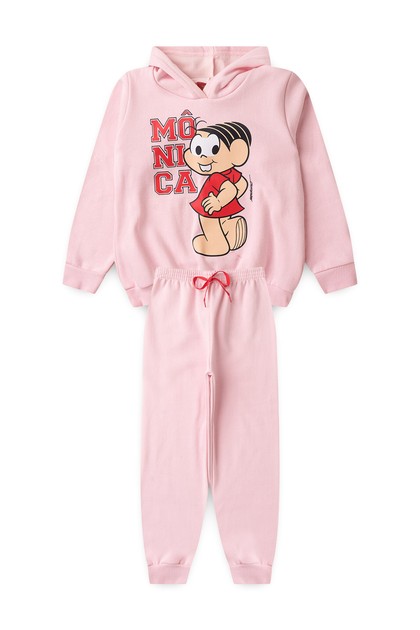 Conjunto Feminino Infantil Posando - Turma da Mônica