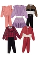 Kit Sortido 10 Peças de Roupas Infantis Feminino Inverno - 5 Casacos + 5 Calças