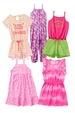 Kit Sortido Vestidos e Macaquinhos Infantis Feminino Verão - 5 Peças