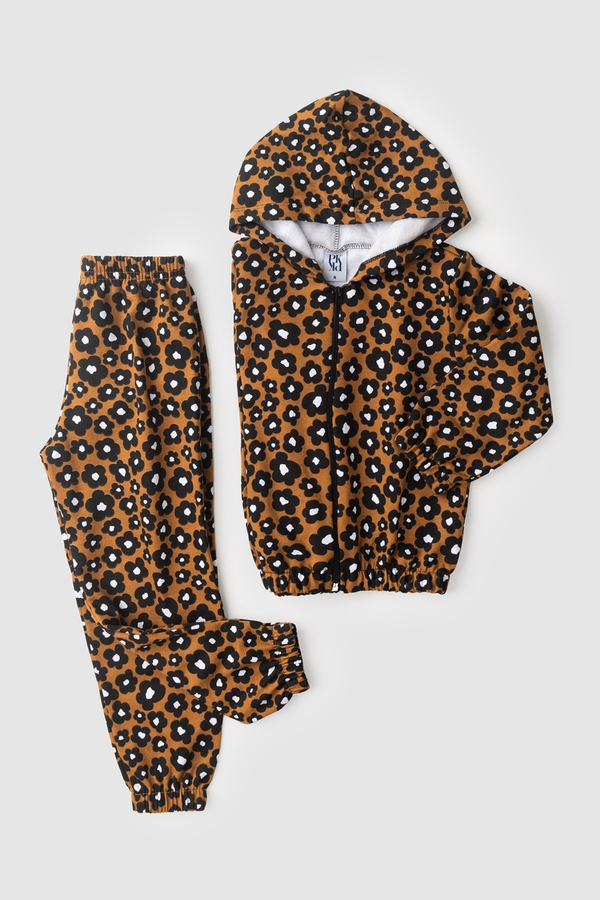 Conjunto Feminino Infantil Oncinha Rotativa