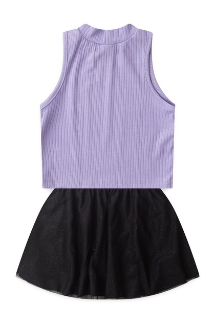 Conjunto Feminino Infantil Ribana Gliterinada