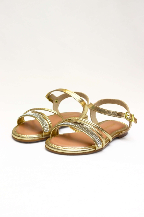 Sandália Feminina Infantil Brilho Aos Pés - Molekinha