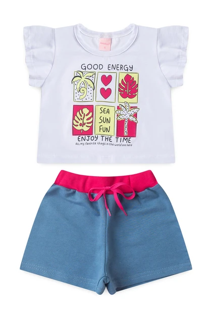 Conjunto Feminino Infantil Energias do Verão