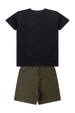 Conjunto Masculino Preto Urso