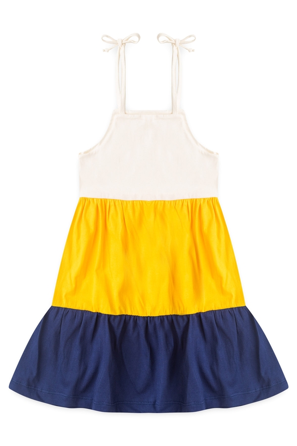 Vestido Feminino Infantil Cores do Verão