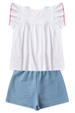 Conjunto Infantil Feminino Morangos Brilhantes