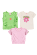 Kit Sortido 3 Camisetas Infantil Feminino Avulso