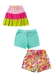 Kit Sortido 3 Shorts - Saia Infantil Feminino Avulso