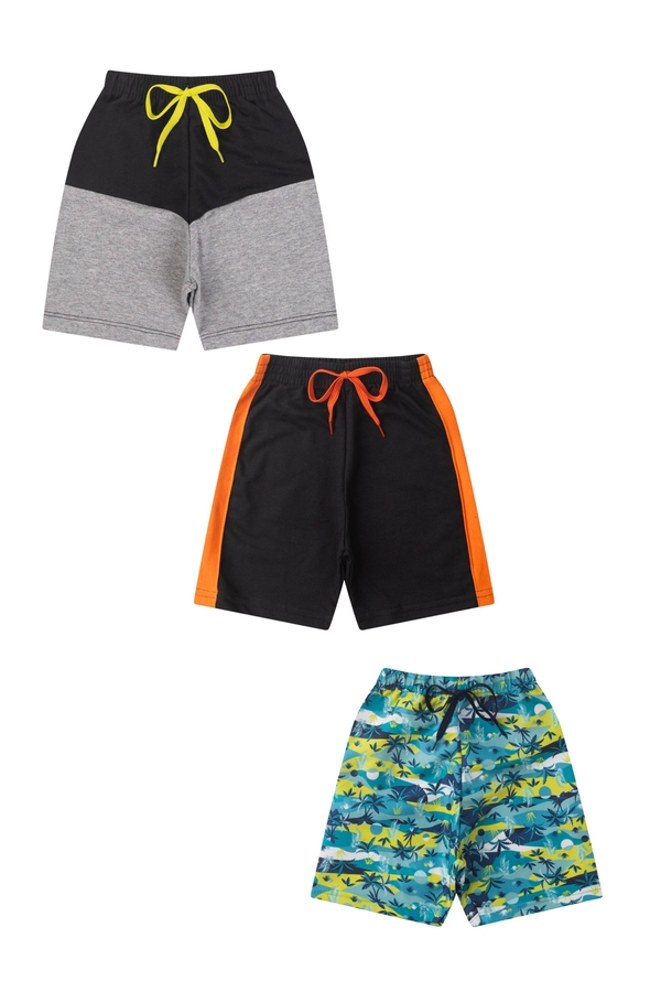Kit Sortido 3 Shorts Infantil Masculino Avulso
