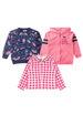 Kit Sortido 3 Casaco - Jaqueta Infantil Feminino Avulso