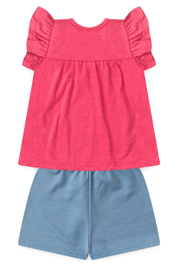 Conjunto Infantil Feminino Morango do Amor