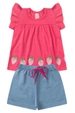 Conjunto Infantil Feminino Morango do Amor