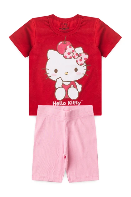 Conjunto Feminino Infantil Doce e Delicada - Hello Kitty