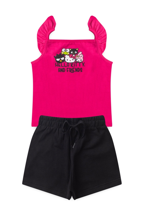 Conjunto Feminino Infantil Grandes Amigos - Hello Kitty