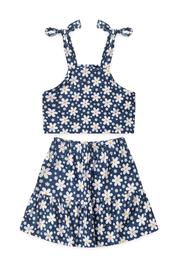 Conjunto Feminino Infantil Céu Florido