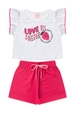 Conjunto Infantil Feminino Amor de Morangos