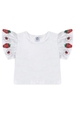 Conjunto Infantil Feminino Flor de Morango