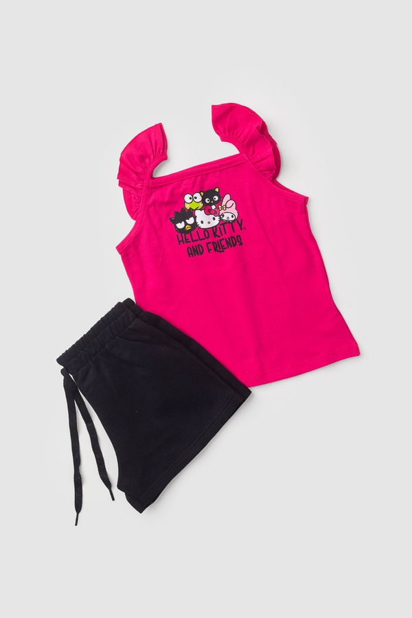Conjunto Feminino Infantil Grandes Amigos - Hello Kitty