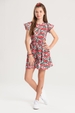 Vestido Feminino Infantil Campo de Morangos